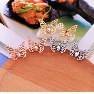 Butterfly Crystal Earrings